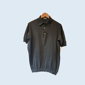 JOHN SMEDLEY - Cotton polo shirt - Sz L